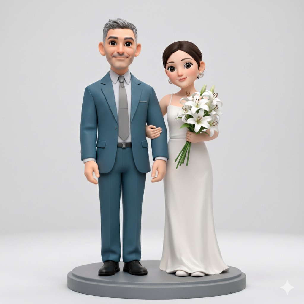 Classic Couple Silver Groom